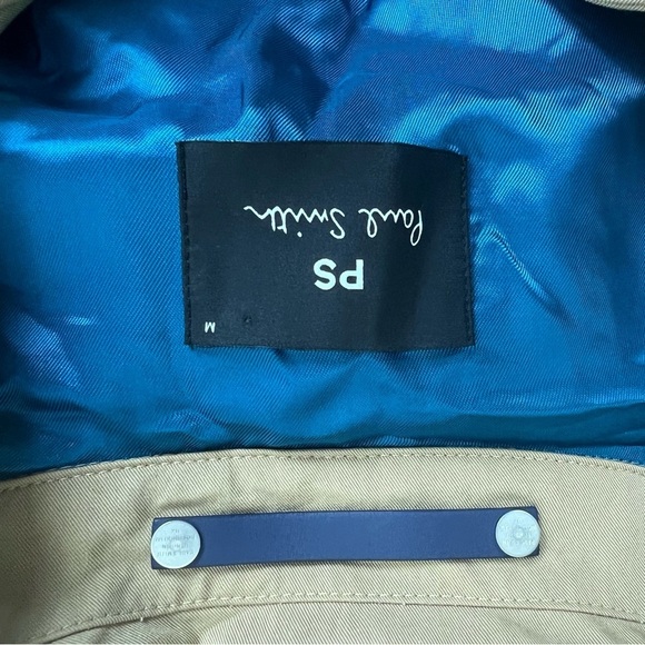 Paul Smith Mens Regular Fit Beige Trench Coat Size M - Picture 9 of 10